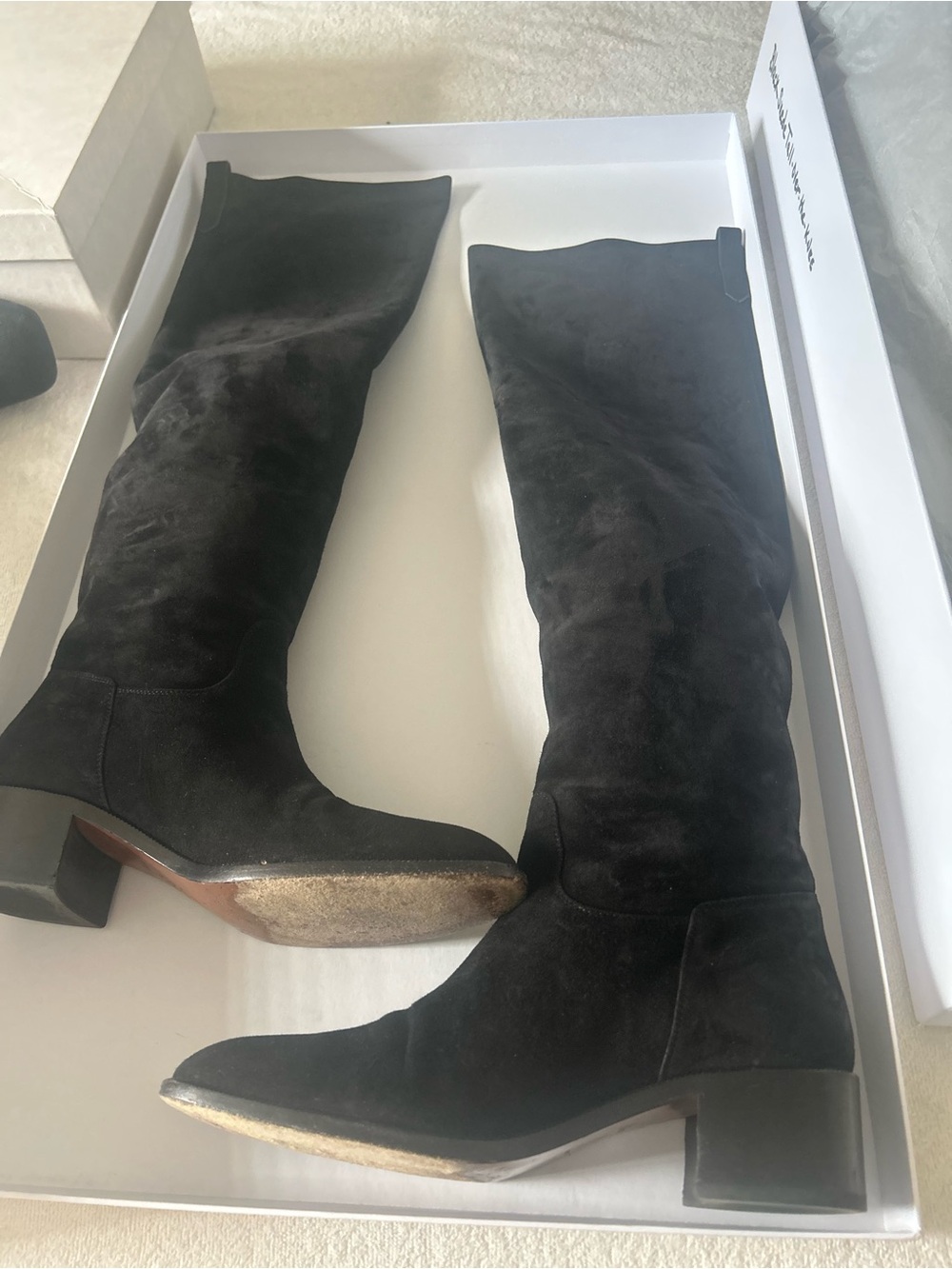 Dior black suede boots - Picture 3 of 5